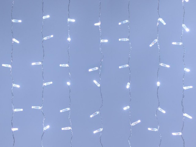 Светодиодная гирлянда ARD-CURTAIN-CLASSIC-2000x6000-CLEAR-1500LED White (230V, 60W) (Ardecoled, IP65) фото:2