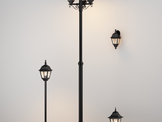 Настенный светильник (бра) Outdoor O003WL-01B фото:5