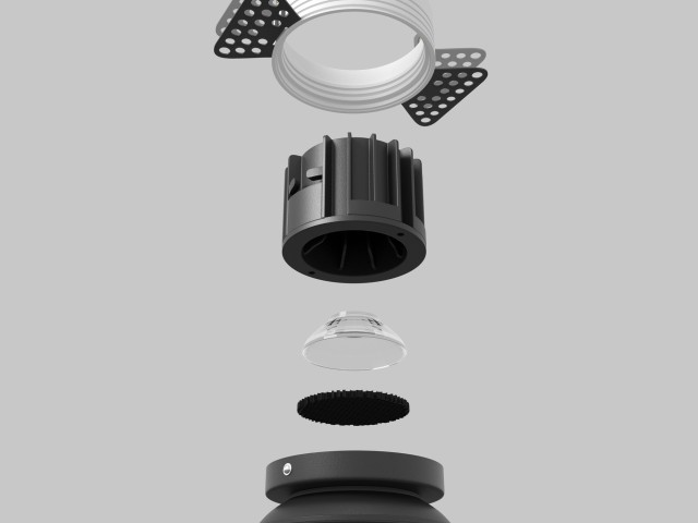 Встраиваемый светильник Technical DL058-12W2.7K-TRS-B фото:60