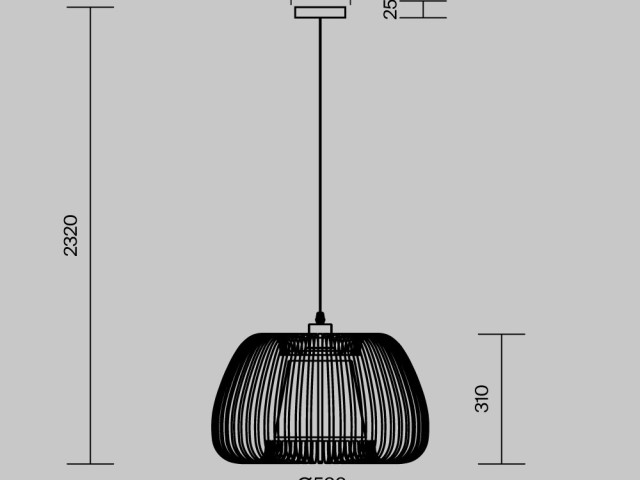 Подвесной светильник Maytoni MOD409PL-01B фото:1