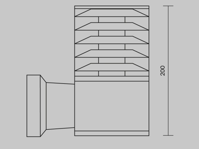 Настенный светильник (бра) Outdoor O576WL-01GR фото:20