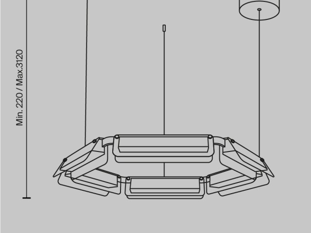 Подвесной светильник Maytoni MOD296PL-L40BC3K фото:1