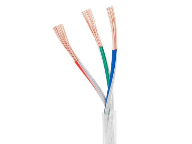 Провод питания ARL-20AWG-CLEAR-3Wire-CU-Double (3x0.75mm, 2.5m) (Arlight, -) фото:1