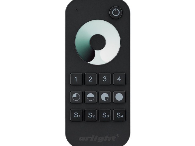 Пульт SMART-R24-DIM Black (4 зоны, 2.4G) (Arlight, IP20 Пластик, 5 лет) фото:3