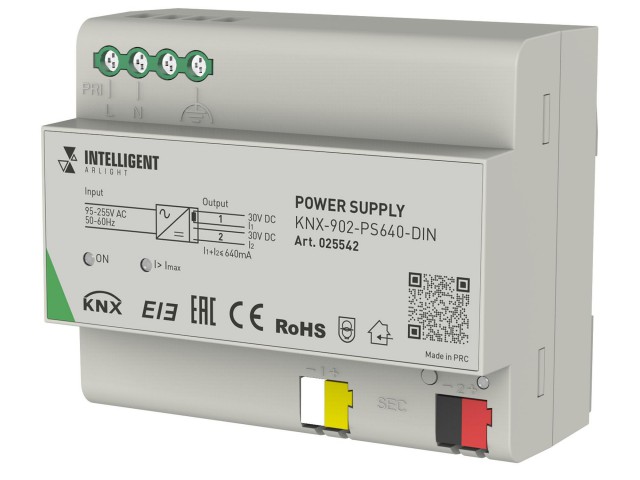 INTELLIGENT ARLIGHT Блок питания шины KNX-902-PS640-DIN (230V, 640mA) (IARL, IP20 Пластик, 2 года) фото:5