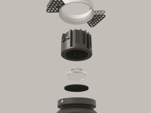 Встраиваемый светильник Technical DL058-12W3K-TRS-B фото:2