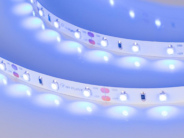 Лента RT 2-5000 12V Blue (3528, 300 LED, LUX) (Arlight, 4.8 Вт/м, IP20) фото:11