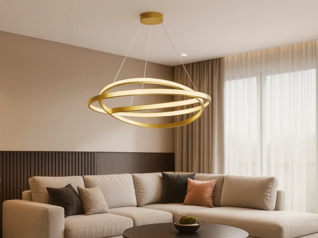 Подвесная LED люстра ULIGHT Orbita фото:3