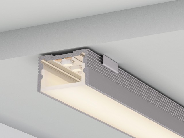 Профиль с экраном SL-SLIM20-H13-2000 ANOD+OPAL (Arlight, Алюминий) фото:9