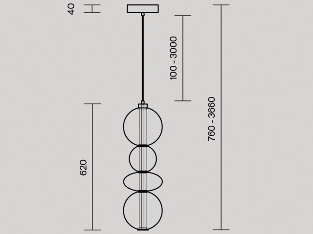 Подвесной светильник Maytoni MOD307PL-L36BS3K фото:15