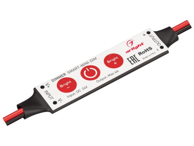 Диммер SMART-MINI-DIM (24V, 1x4A) (Arlight, IP20 Пластик, 5 лет) фото:1