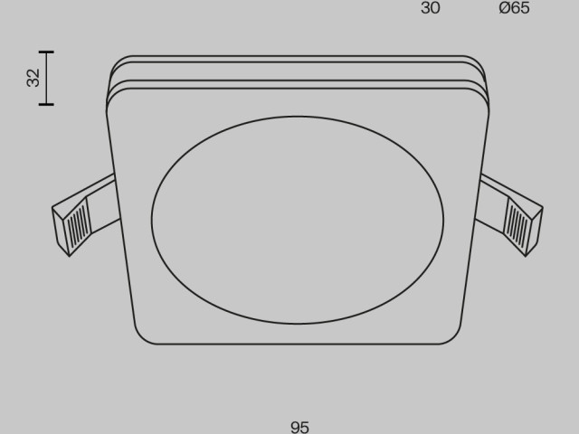 Встраиваемый светильник Technical DL2001-L7B4K фото:5