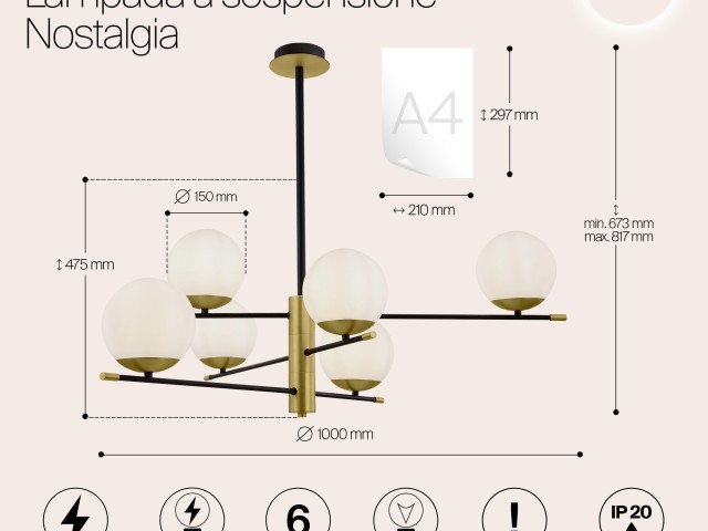 Подвесной светильник Maytoni MOD048PL-06G фото:9