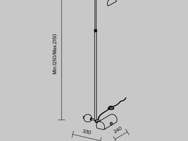 Напольный светильник (торшер) Maytoni MOD372FL-L10B3K фото:17