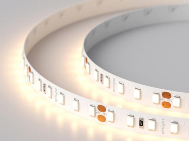 Лента RT 2-5000 24V Warm3000 2x (2835, 600 LED, PRO) (Arlight, 14.4 Вт/м, IP20) фото:1