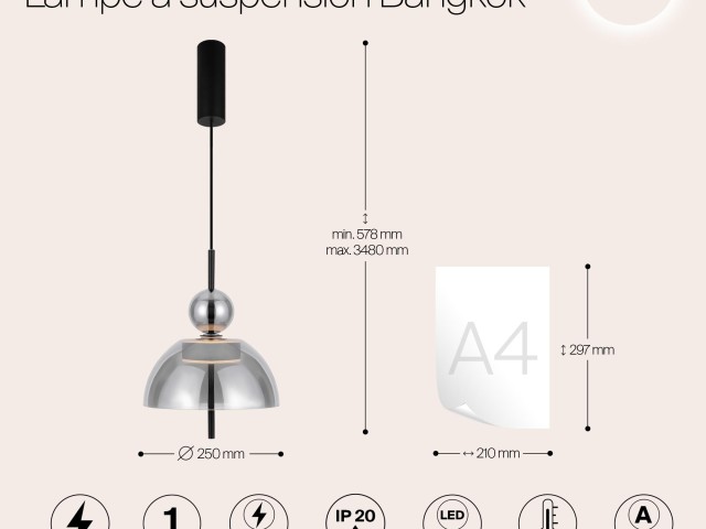 Подвесной светильник Maytoni MOD185PL-L6B3K4 фото:1