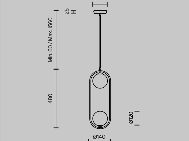 Подвесной светильник Maytoni MOD013PL-02W фото:21