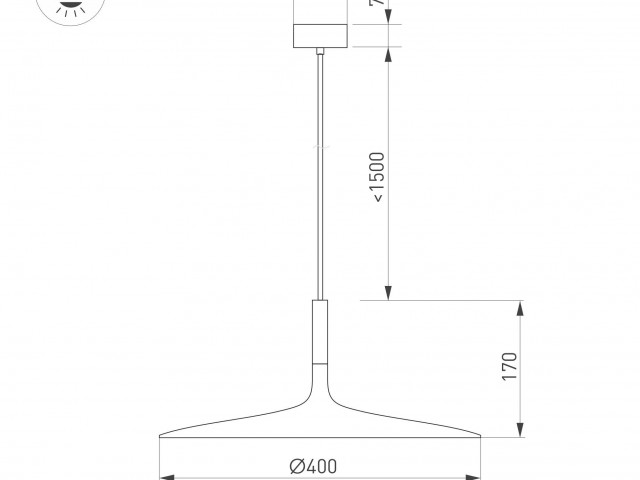 Светильник SP-FIORE-R400-13W Day4000 (BK, 120 deg, 230V) (Arlight, IP20 Металл, 3 года) фото:5
