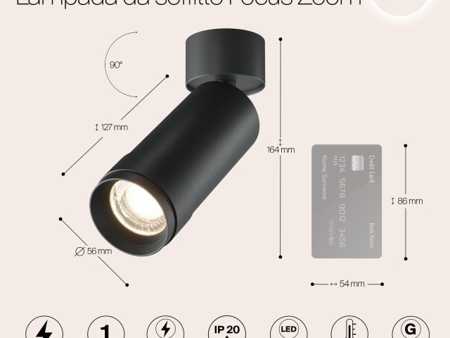 Потолочный светильник Technical C055CL-L12W4K-Z-B фото:5