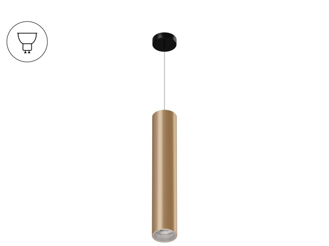 Подвесной светильник Trunk Hang (GOLD/D55/320mm — GU10) фото:1