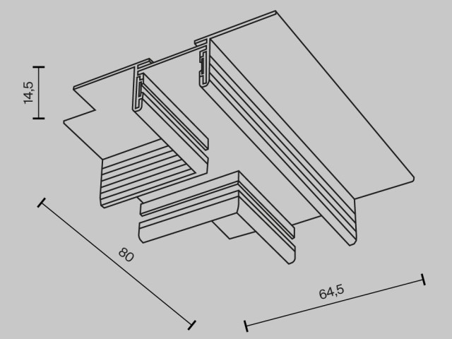 Комплектующие для встраиваемой трековой системы Technical TRA172CT-12B фото:1