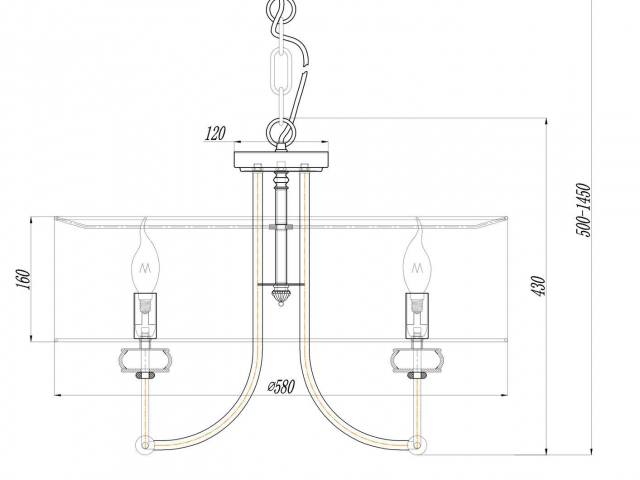 Подвесной светильник Maytoni ARM006PL-06G фото:5
