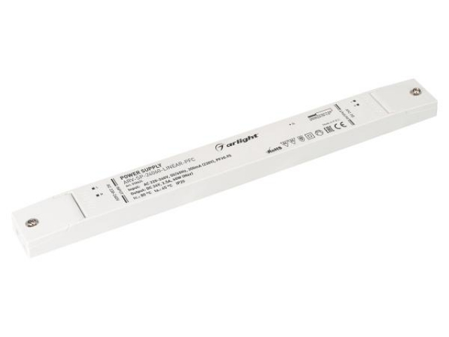 Блок питания ARV-SP-24060-LINEAR-PFC (24V, 2.5A, 60W) (Arlight, IP20 Пластик, 5 лет) фото:2