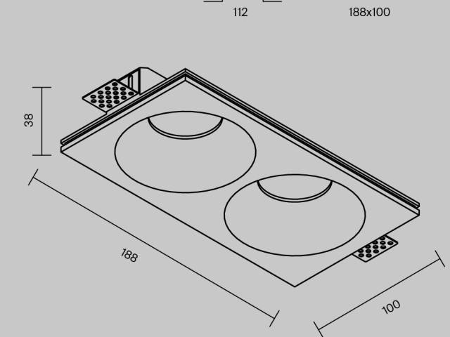 Встраиваемый светильник Technical DL129-GU10-02-W фото:9