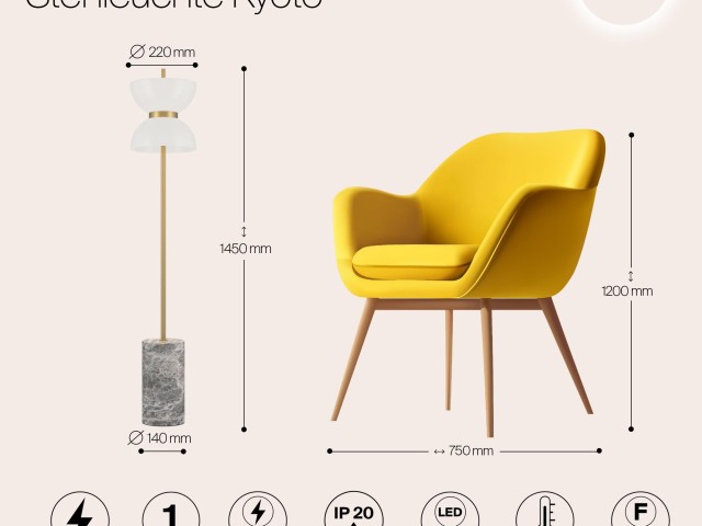 Напольный светильник (торшер) Maytoni MOD178FL-L11G3K фото:10