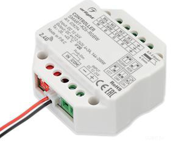 Контроллер SMART-K26-RGBW (12-24V, 4x3A, 2.4G) (Arlight, IP20 Пластик, 5 лет) фото:2