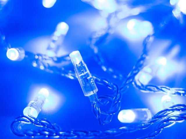 Светодиодная гирлянда ARD-STRING-CLASSIC-10000-CLEAR-100LED-STD BLUE (230V, 7W) (Ardecoled, IP65) фото:2