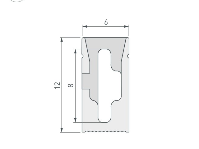 Силиконовый профиль WPH-FLEX-0612-SIDE-S8-10m WHITE (Arlight, Силикон) фото:5