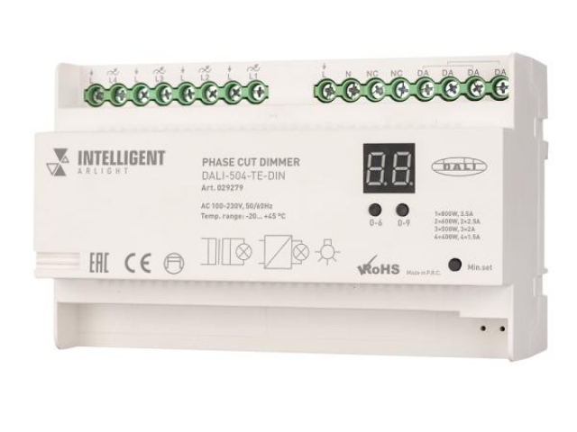 INTELLIGENT ARLIGHT Диммер DALI-504-TE-DIN(230V, 4x2A) (IARL, -) фото:8