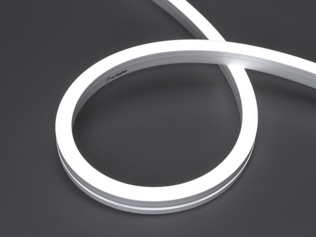 Лента герметичная MOONLIGHT-SIDE-A140-12x17mm 24V White6000 (9.6 W/m, IP67, 5m, wire x2) (Arlight, Вывод боковой, 3 года) фото:8