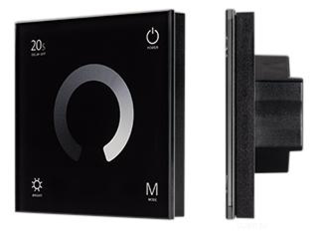 Панель SMART-P4-DIM-G-IN Black (12-24V, 4x3A, Sens, 2.4G) (Arlight, IP20 Пластик, 5 лет) фото:5