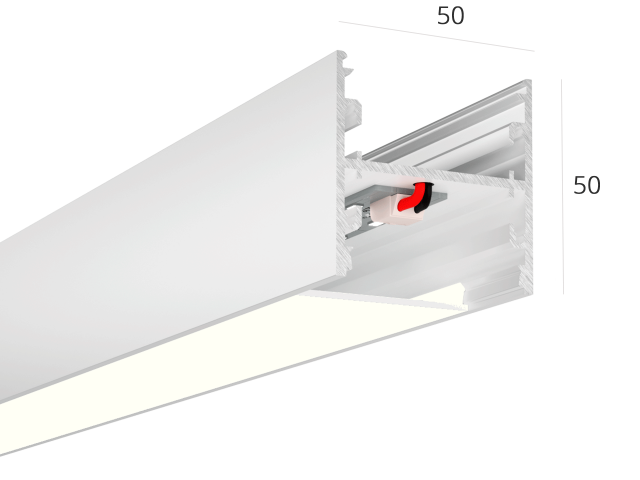 Линейный светильник HOKASU S50 U&D noPS (RAL9003/2000mm/LT70 — 4K/44W) фото:2