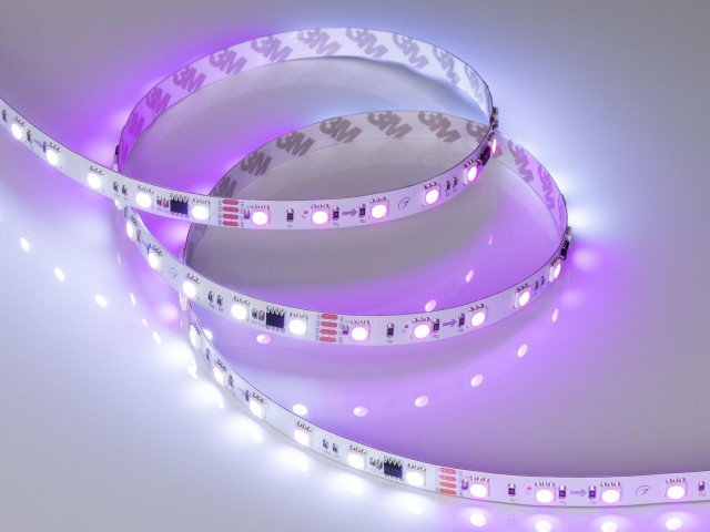 Лента SPI-B60-10mm 24V RGB-PX6-RAM (15 W/m, IP20, 5060, 5m) (Arlight, бегущий огонь) фото:1
