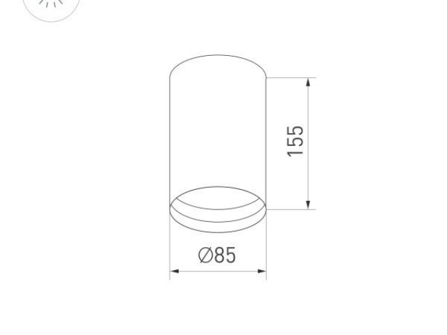Корпус SP-POLO-SURFACE-R85 (WH, 1-3, 350mA) (Arlight, IP20 Металл, 3 года) фото:22