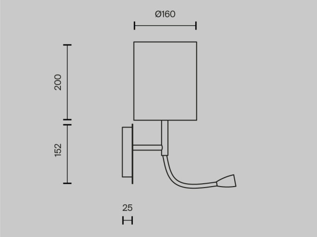 Настенный светильник (бра) Maytoni MOD617WL-01CH фото:2