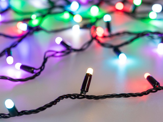 Светодиодная гирлянда ARD-STRING-CLASSIC-20000-BLACK-200LED-MILK-SYNC RGB (230V, 13W) (Ardecoled, IP65) фото:14