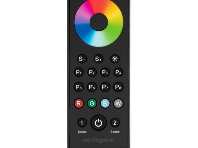 Пульт SMART-R43-RGBW Black (1 зона, 2.4G) (Arlight, IP20 Пластик, 5 лет) фото:1