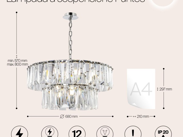 Подвесной светильник Maytoni MOD043PL-12CH фото:22