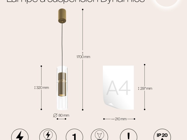 Подвесной светильник Maytoni MOD326PL-01MG фото:6