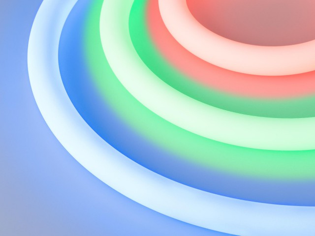 Лента герметичная MOONLIGHT-TOP-F280-D25mm 24V RGB 360deg (14.4 W/m, IP65, 3535, 5m, wire x1) (Arlight, Вывод прямой, 3 года) фото:5