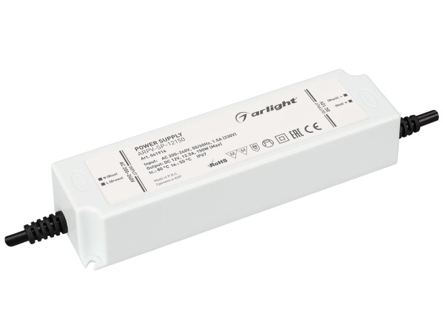 Блок питания ARPV-SP-12150 (12V, 12.5A, 150W) (Arlight, IP67 Пластик, 5 лет) фото:1