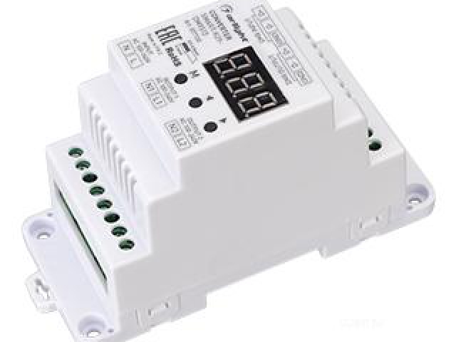 Конвертер SMART-K29-DMX512 (230V, 2x1.2A, TRIAC, DIN) (Arlight, Пластик) фото:5