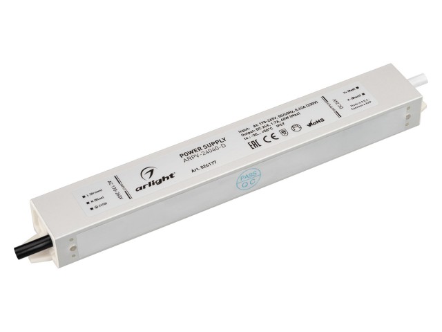 Блок питания ARPV-24040-D (24V, 1.7A, 40W) (Arlight, IP67 Металл, 3 года) фото:9