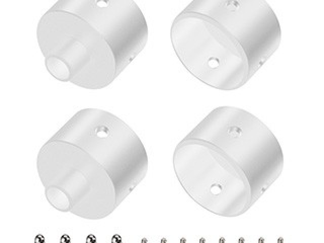 Заглушка WPH-FLEX-D22-360deg WHITE ALU с отверстием (Arlight, Металл) фото:1