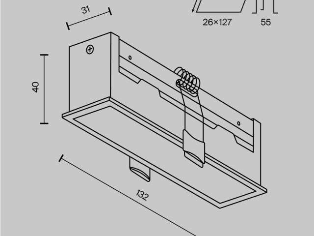 Встраиваемый светильник Technical DL066-12W3-6K-B фото:1