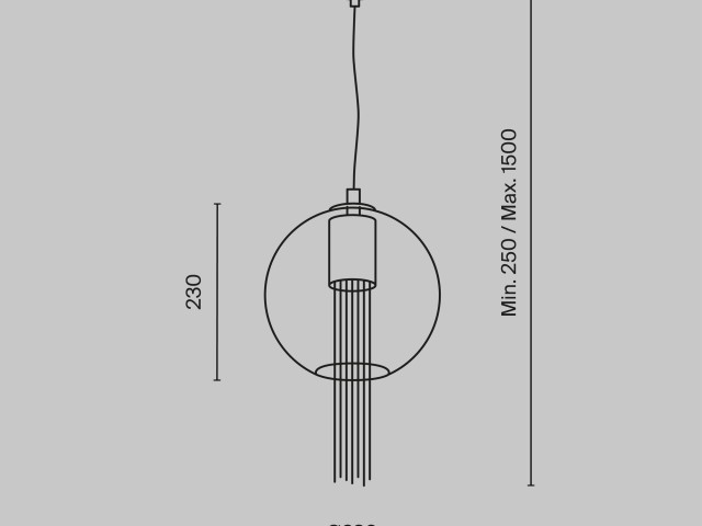 Подвесной светильник Maytoni P095PL-01BZ1 фото:10